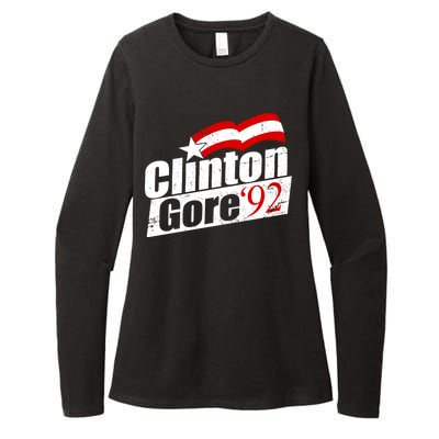 Retro Clinton Gore 1992 Election Womens CVC Long Sleeve Shirt