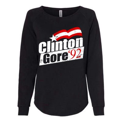 Retro Clinton Gore 1992 Election Womens California Wash Sweatshirt