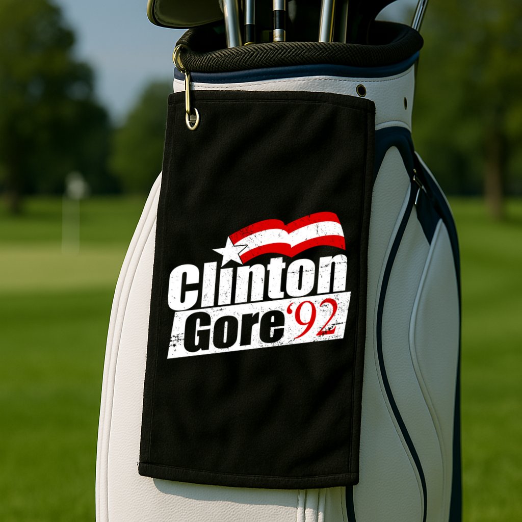 Retro Clinton Gore 1992 Election Golf Towel