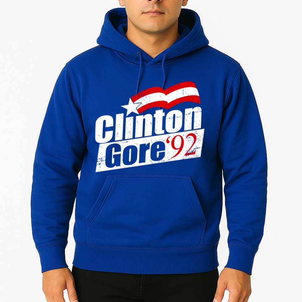 Retro Clinton Gore 1992 Election Hoodie