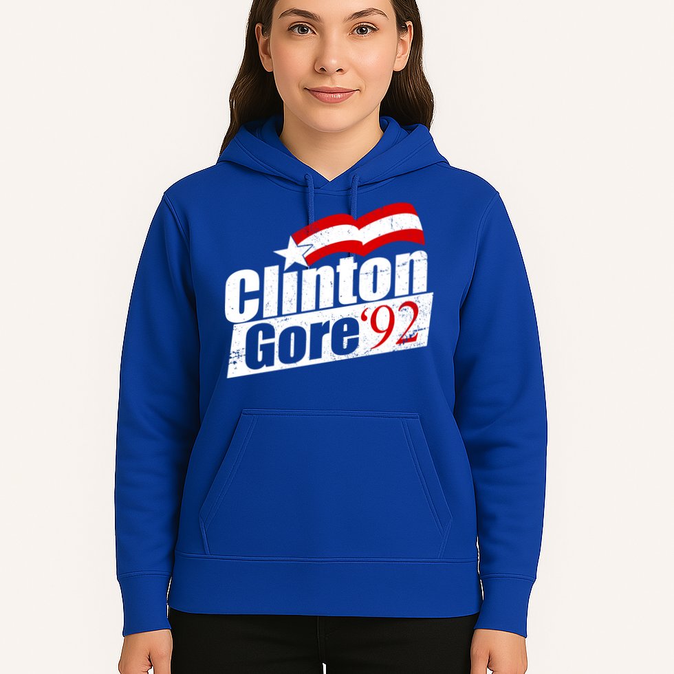 Retro Clinton Gore 1992 Election Hoodie