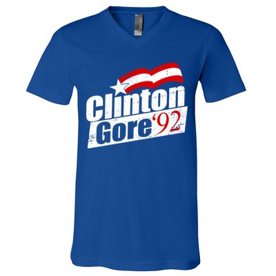 Retro Clinton Gore 1992 Election V-Neck T-Shirt
