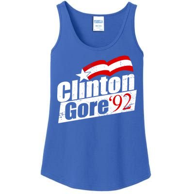 Retro Clinton Gore 1992 Election Ladies Essential Tank