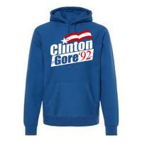 Retro Clinton Gore 1992 Election Premium Hoodie