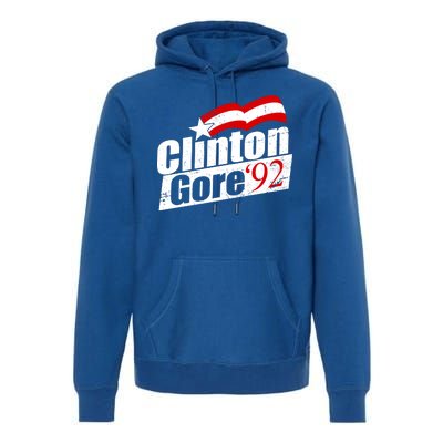 Retro Clinton Gore 1992 Election Premium Hoodie