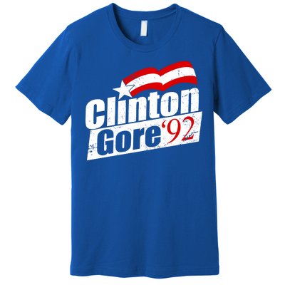 Retro Clinton Gore 1992 Election Premium T-Shirt