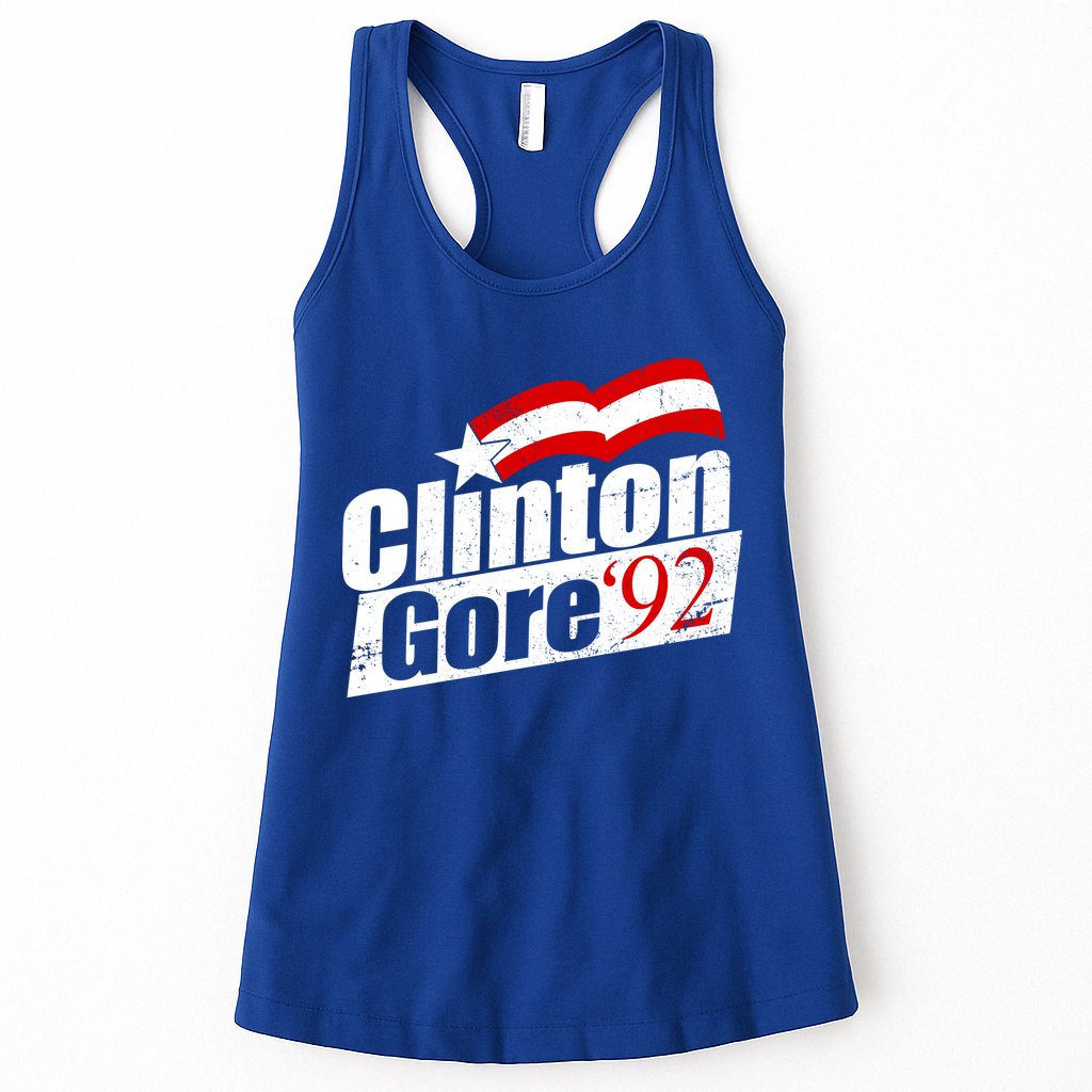 Retro Clinton Gore 1992 Election Womens Tank Top