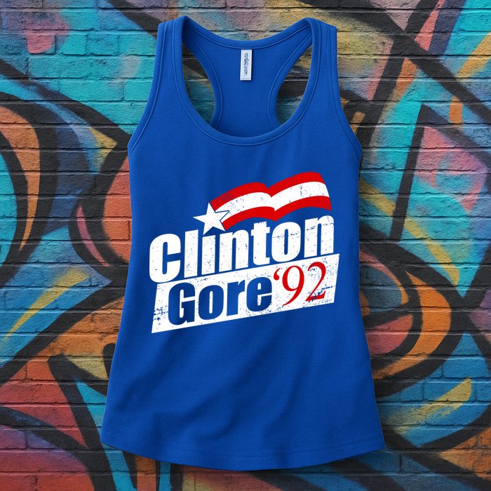 Retro Clinton Gore 1992 Election Womens Tank Top