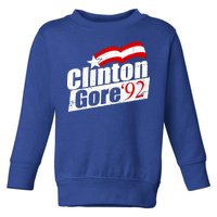 Retro Clinton Gore 1992 Election Toddler Sweatshirt