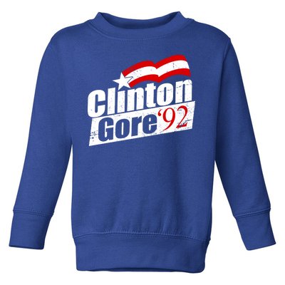 Retro Clinton Gore 1992 Election Toddler Sweatshirt