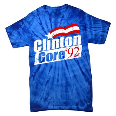 Retro Clinton Gore 1992 Election Tie-Dye T-Shirt