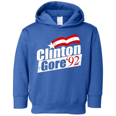 Retro Clinton Gore 1992 Election Toddler Hoodie