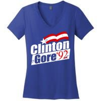 Retro Clinton Gore 1992 Election Women's V-Neck T-Shirt