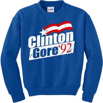 Retro Clinton Gore 1992 Election Kids Sweatshirt