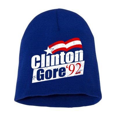 Retro Clinton Gore 1992 Election Short Acrylic Beanie