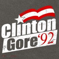 Retro Clinton Gore 1992 Election Cotton Canvas Backpack
