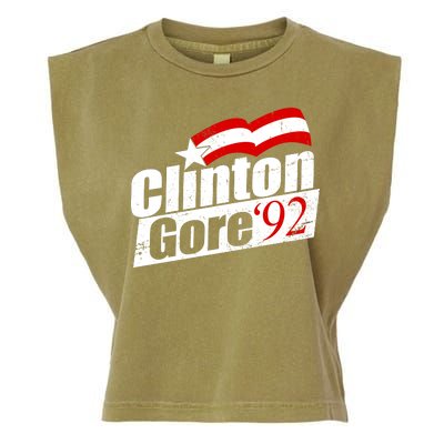 Retro Clinton Gore 1992 Election Garment-Dyed Women's Muscle Tee