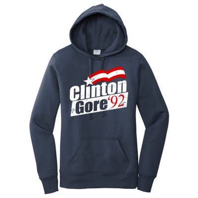 Retro Clinton Gore 1992 Election Women's Pullover Hoodie