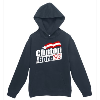 Retro Clinton Gore 1992 Election Urban Pullover Hoodie