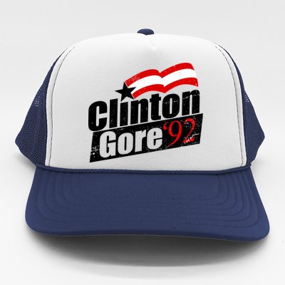 Retro Clinton Gore 1992 Election Trucker Hat