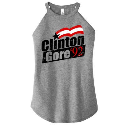 Retro Clinton Gore 1992 Election Women's Perfect Tri Rocker Tank