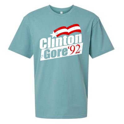 Retro Clinton Gore 1992 Election Sueded Cloud Jersey T-Shirt