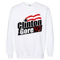 Retro Clinton Gore 1992 Election Garment-Dyed Sweatshirt