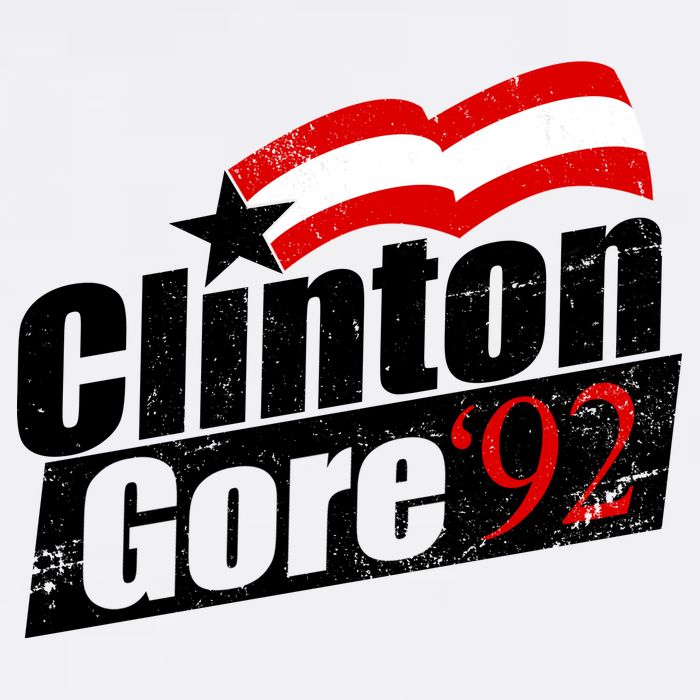 Retro Clinton Gore 1992 Election Garment-Dyed Sweatshirt