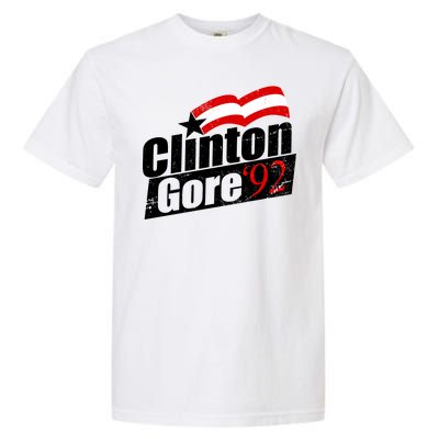 Retro Clinton Gore 1992 Election Garment-Dyed Heavyweight T-Shirt