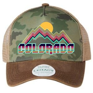 Retro Colorado Mountain Logo Legacy Tie Dye Trucker Hat