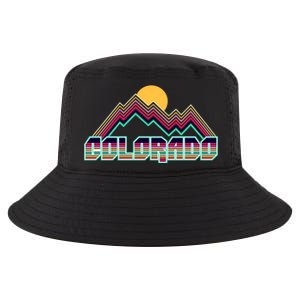 Retro Colorado Mountain Logo Cool Comfort Performance Bucket Hat