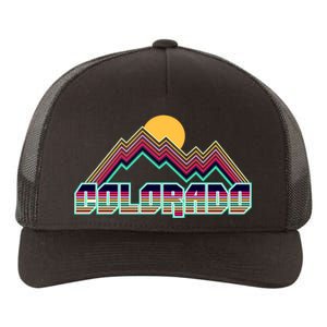 Retro Colorado Mountain Logo Yupoong Adult 5-Panel Trucker Hat