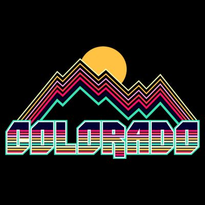 Retro Colorado Mountain Logo T-Shirt