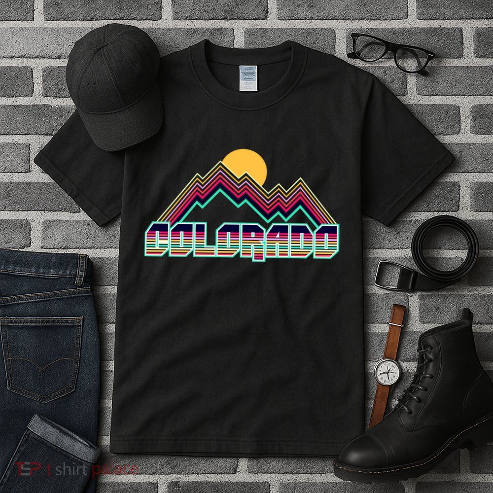 Retro Colorado Mountain Logo Tall T-Shirt