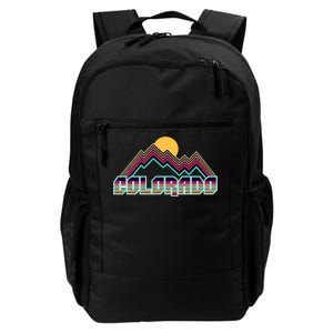 Retro Colorado Mountain Logo Daily Commute Backpack