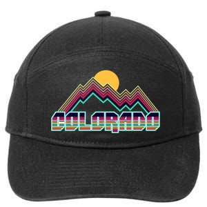 Retro Colorado Mountain Logo 7-Panel Snapback Hat