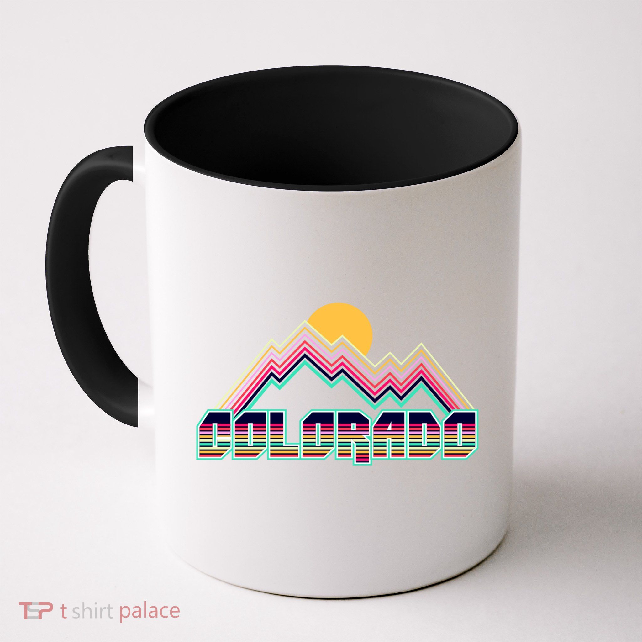 Retro Colorado Mountain Logo Mug