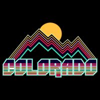 Retro Colorado Mountain Logo Flatbill Hat