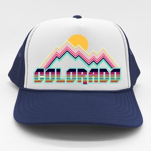 Retro Colorado Mountain Logo Trucker Hat