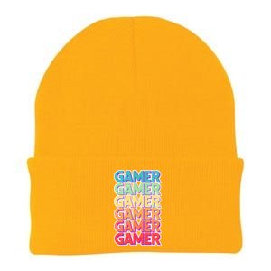 Retro Colorful Gamer Knit Cap Winter Beanie