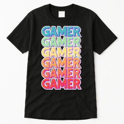Retro Colorful Gamer Tall T-Shirt