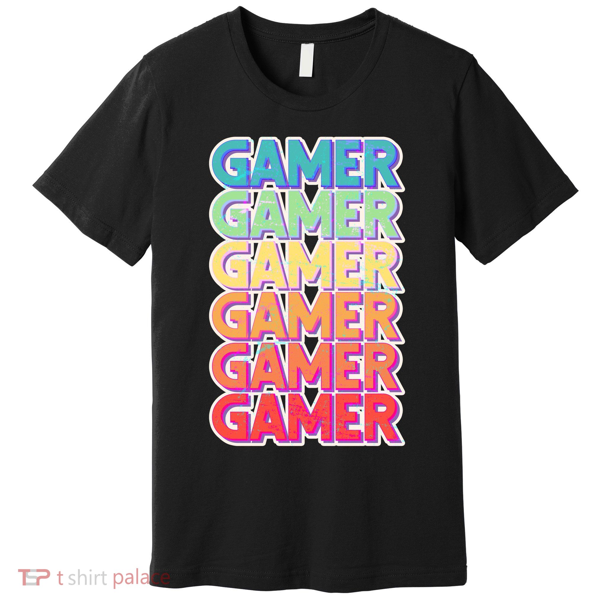 Retro Colorful Gamer Premium T-Shirt