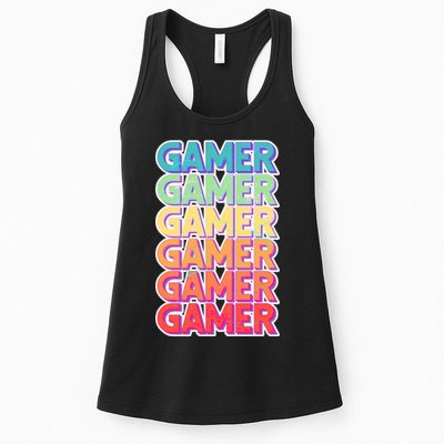 Retro Colorful Gamer Womens Tank Top
