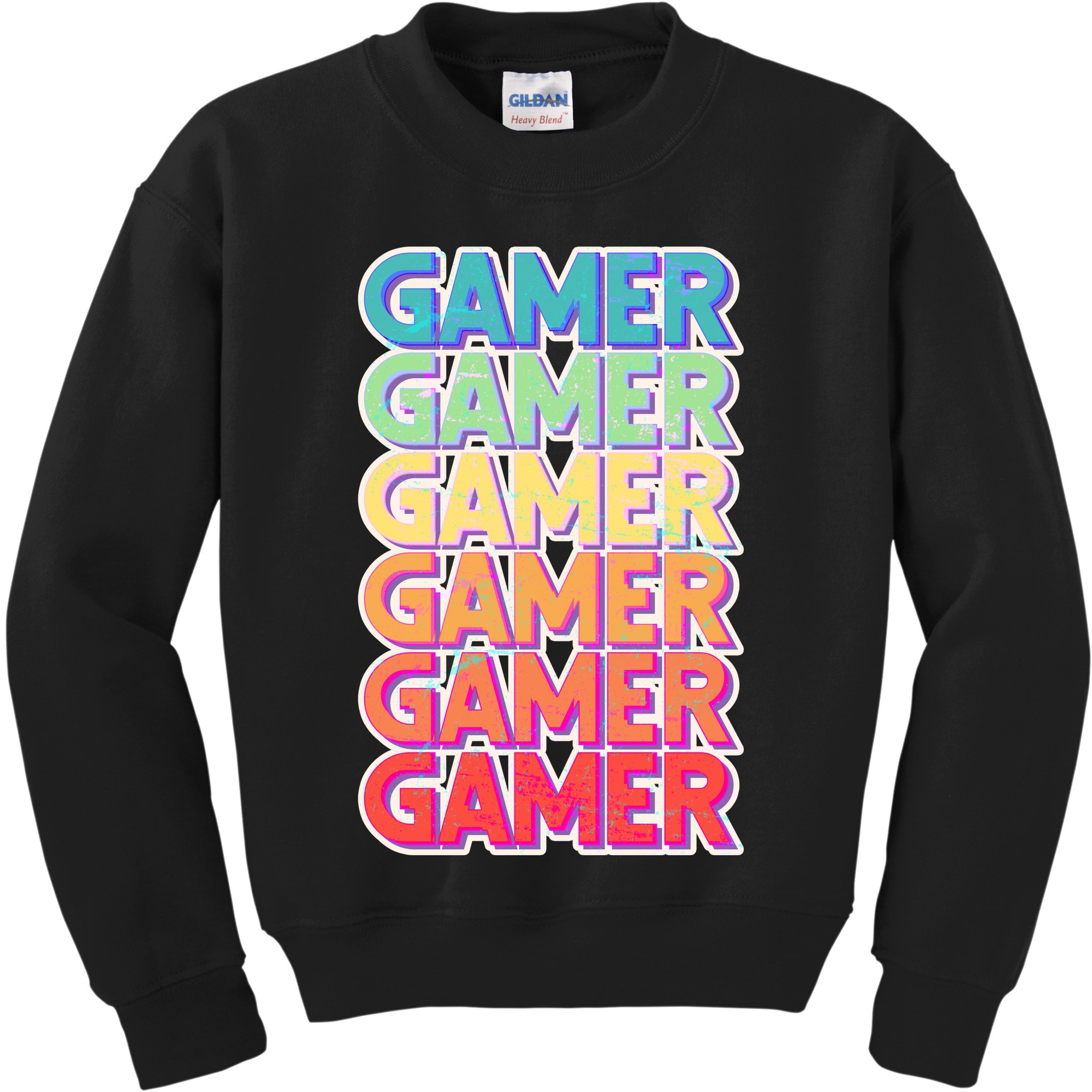 Retro Colorful Gamer Kids Sweatshirt