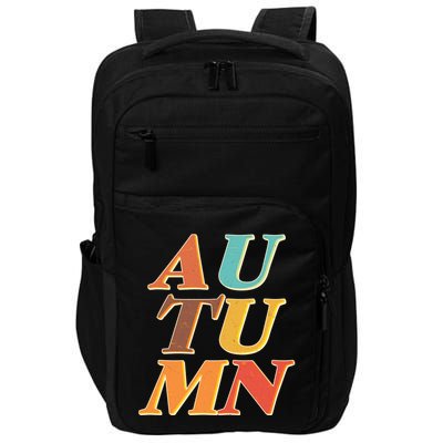 Retro Colors Autumn Letters  Impact Tech Backpack