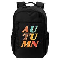 Retro Colors Autumn Letters  Backpack
