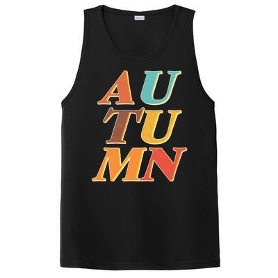 Retro Colors Autumn Letters  PosiCharge Competitor Tank