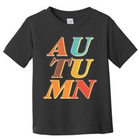 Retro Colors Autumn Letters  Toddler T-Shirt