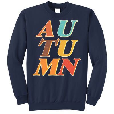 Retro Colors Autumn Letters  Sweatshirt