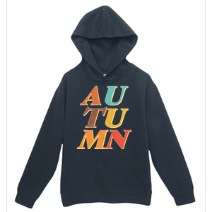 Retro Colors Autumn Letters  Urban Pullover Hoodie